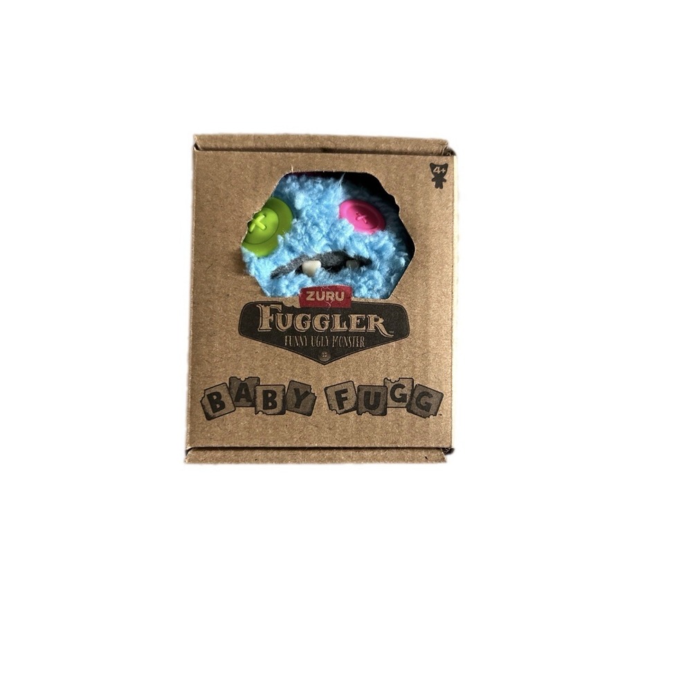 Fuggler Funny Ugly Monster BABY FUGG SASQUOOSH Blue 3.5" Series 4 Plush Zuru - Picture 4 of 9